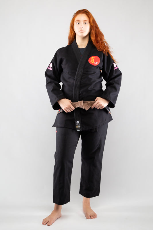KIMONO DELARIVA X ATAMA FEMININO PRETO COLLAB 2.0